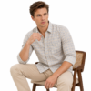 Diamond Printed Casual Shirt for Men - Thumbnail Image 4