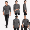 Abstract Leaf Printed Casual Shirt for Men - Thumbnail Image 6