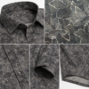 Abstract Leaf Printed Casual Shirt for Men - Thumbnail Image 7