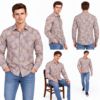 Brown Floral Printed Casual Shirt for Men - Thumbnail Image 6