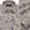 Beige Printed Casual Shirt for Men - Thumbnail Image 7