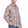 Brown Floral Printed Casual Shirt for Men - Thumbnail Image 2