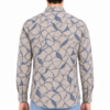 Beige Printed Casual Shirt for Men - Thumbnail Image 3