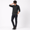 Black Self check Shirt for Men - Thumbnail Image 5