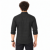 Black Self check Shirt for Men - Thumbnail Image 3